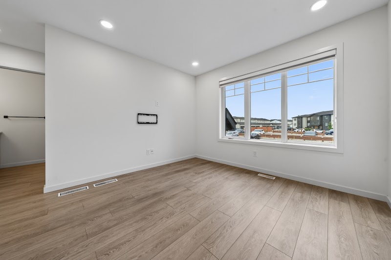 The main floor window wall