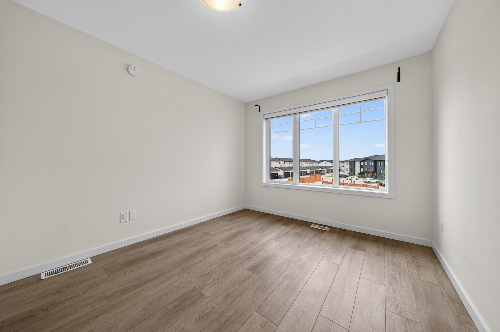 The primary bedroom, empty