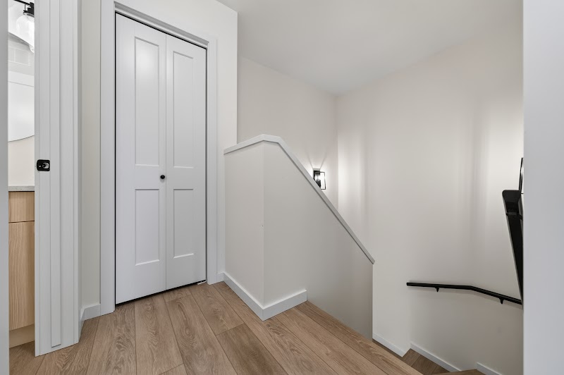The upstairs hall