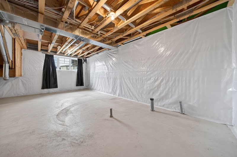 The unfinished basement