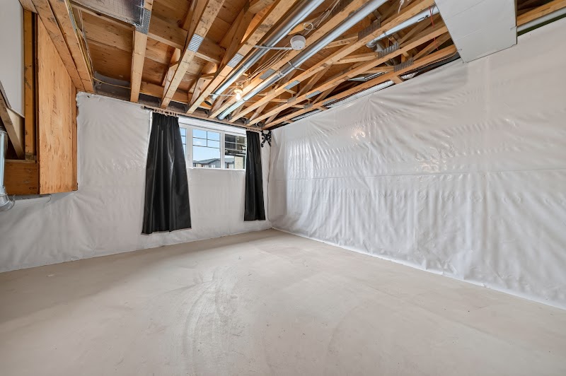 The basement, window wall