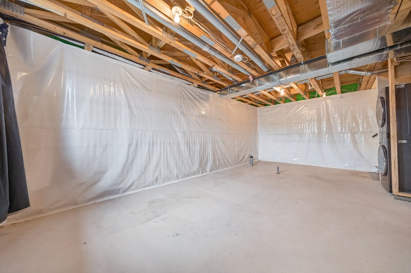 The basement looking toward the laundry