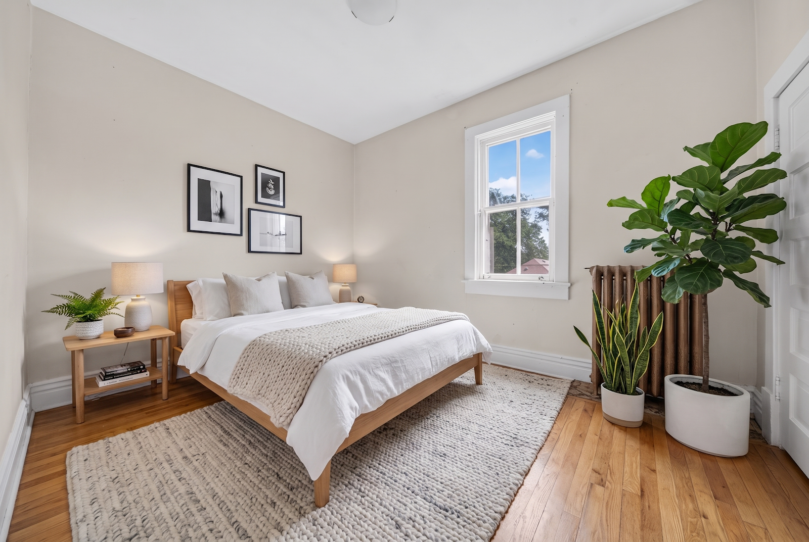 A bedroom, renovation concept render
