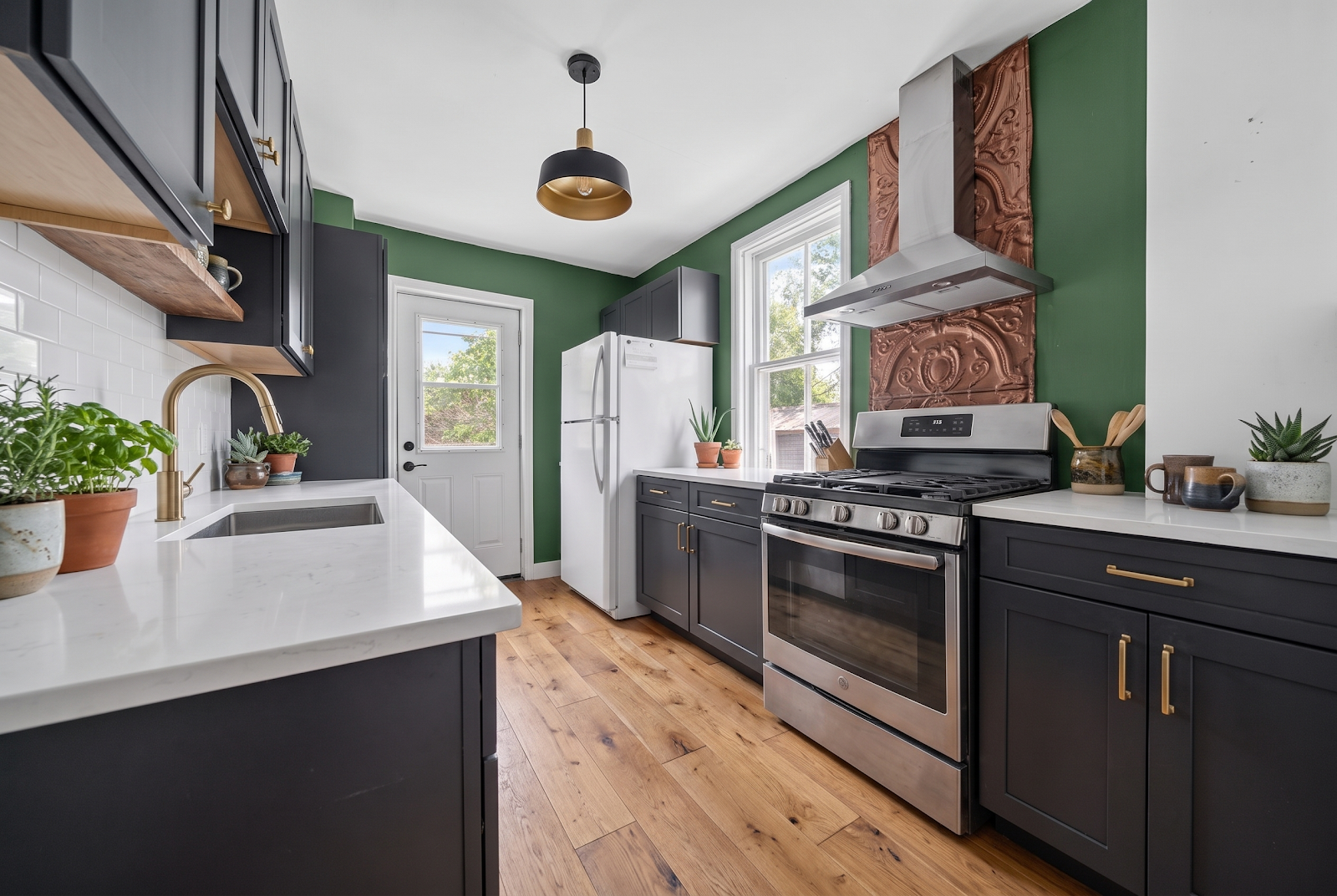 The kitchen, renovation concept render