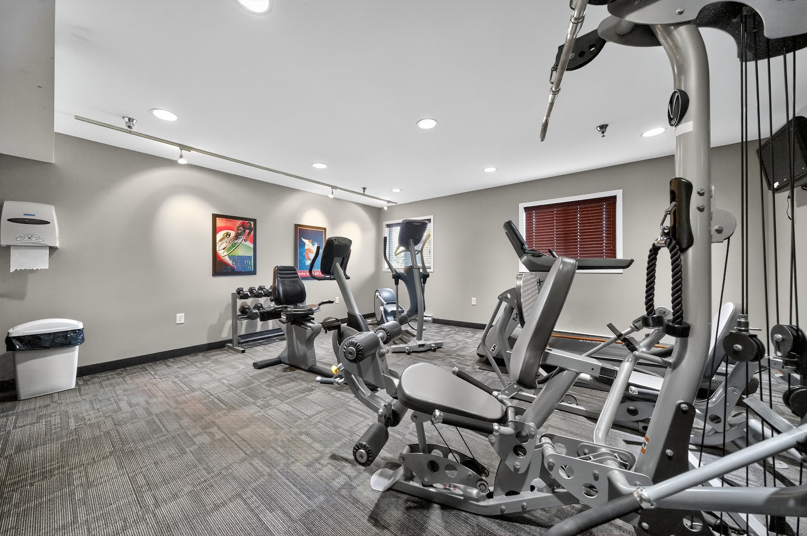 The fitness room