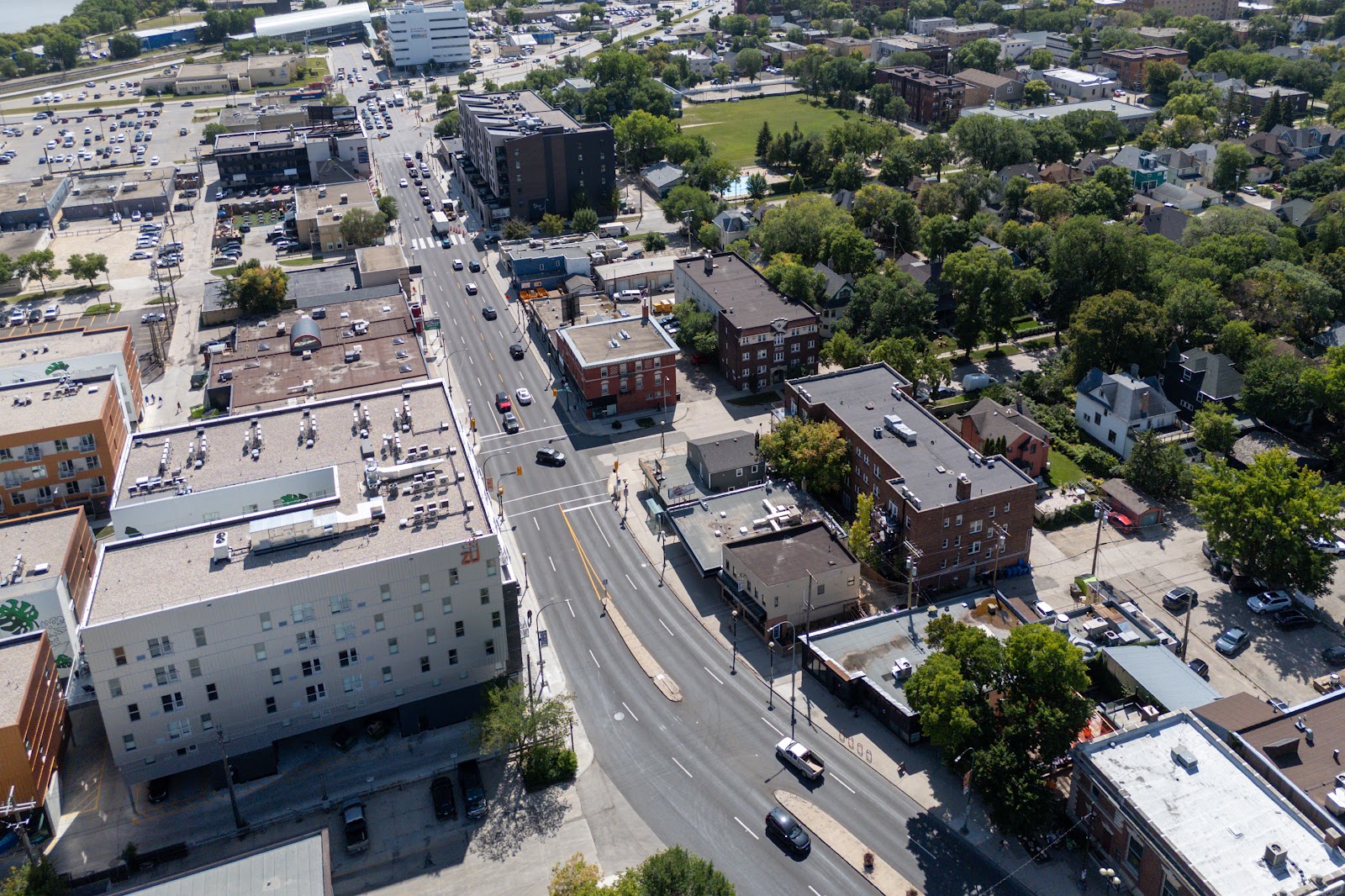 Osborne Village from the air