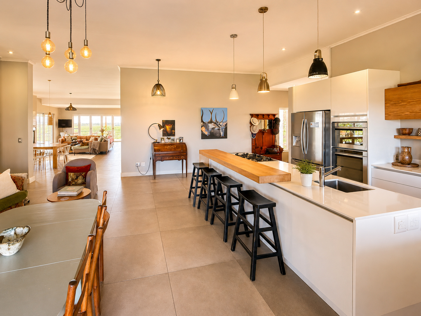 Chef-designed open kitchen