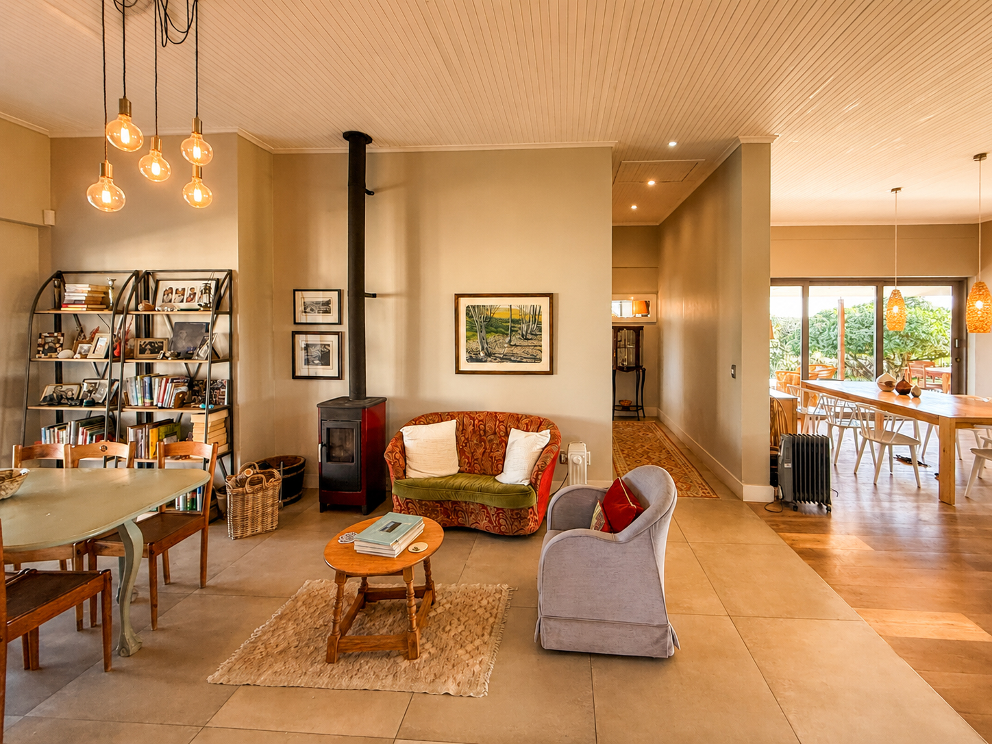 Open plan living and dining