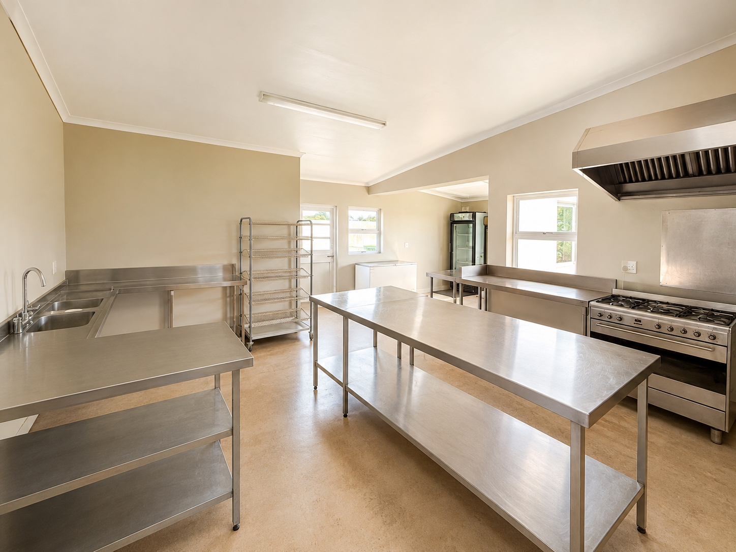 Professional catering kitchen
