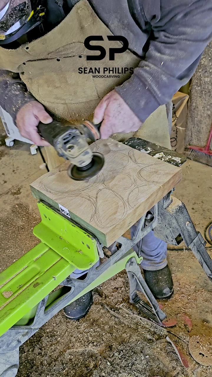 Carving Tiger Cherry Floating Board - 01