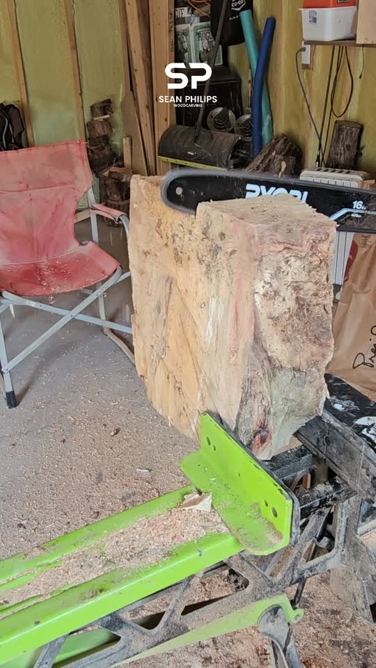 Carving Manitoba Maple Burl Vase - St. Boniface - 13"