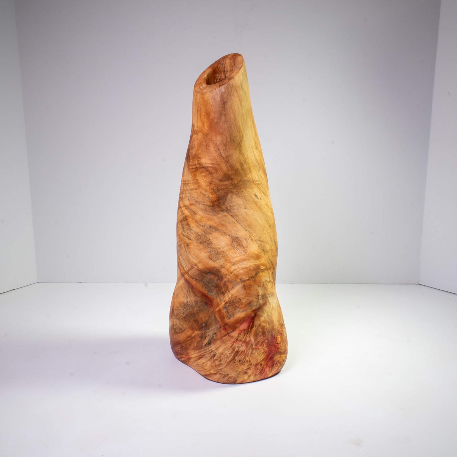Manitoba Maple Burl Vase - St. Boniface - 13" view 1