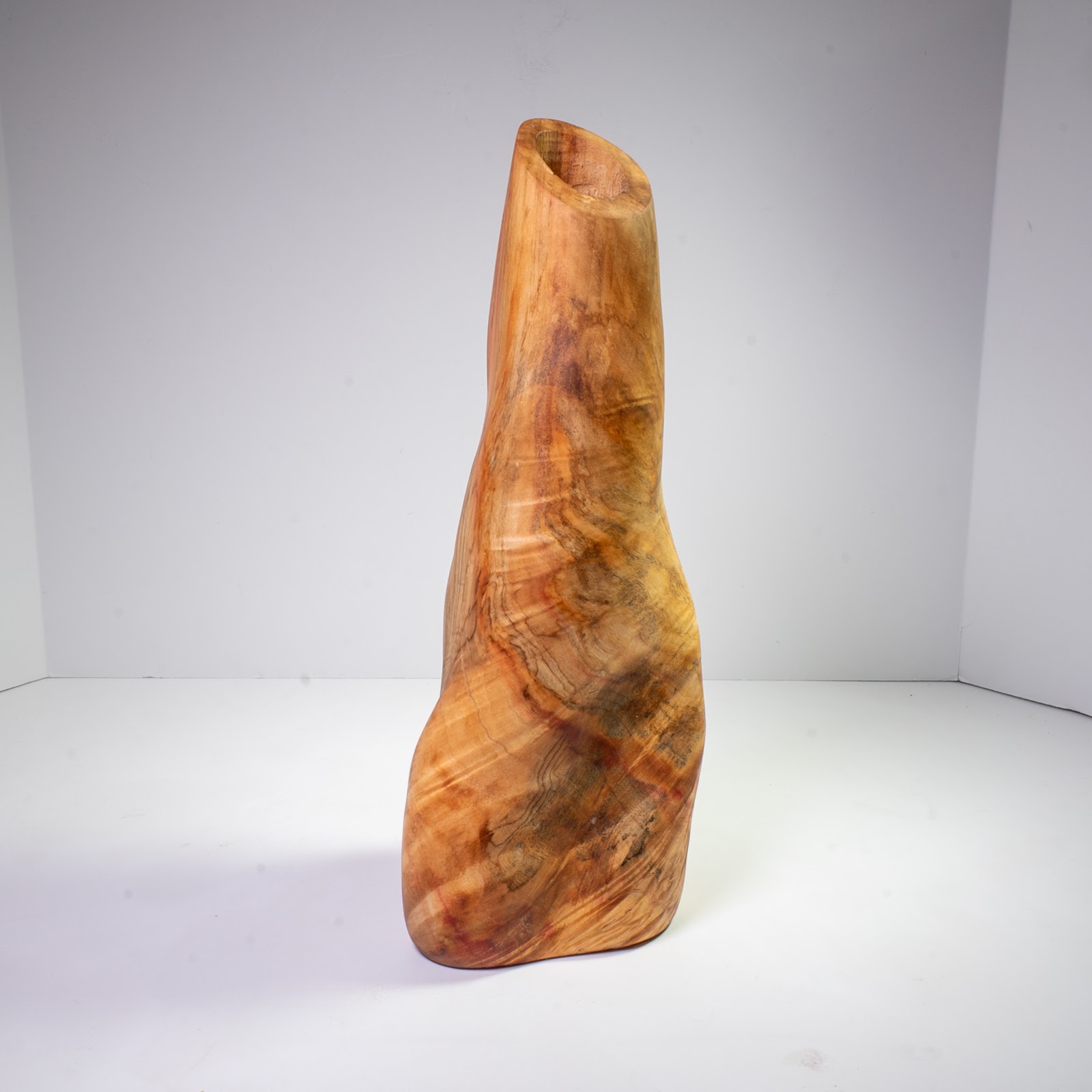 Manitoba Maple Burl Vase - St. Boniface - 13" view 5
