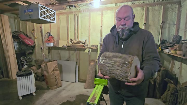 Carving Basswood Egg · February 2025